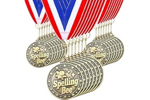 Quelay 30 Pcs 2'' Award Medals Bulk Gold Winner Medals with Neck Ribbons Metal Trophy Award Prize Gift for Tournaments, Competitions, Party, Kids and Adults