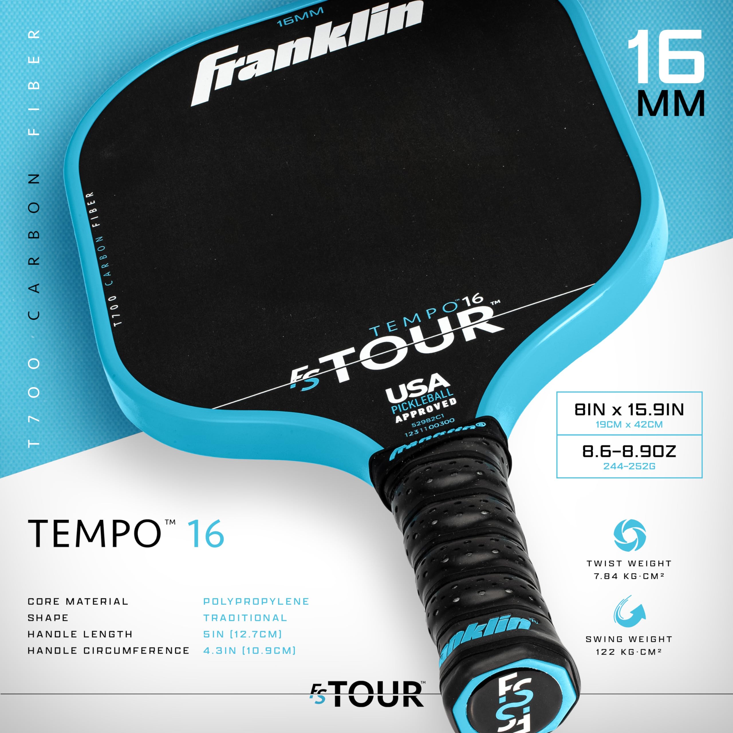 Franklin Sport Pro Pickleball Paddles - FS Tour