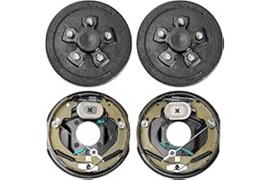 VEVOR Trailer Hub Drum Kits 5 on 4.5" B.C. with 10" x 2-1/4" Electric Brakes, Self-Adjusting Trailer Brake Assembly for 3500 