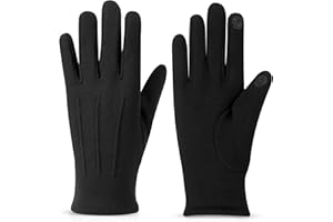 Beehow Women gloves cold weather touch screen glove warm fleece lining for driving cycling skiing