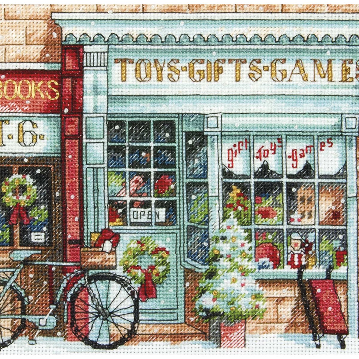 Dimensions Gold Petite Toy Shoppe Counted Cross Stitch Kit-6"X6" 18 Count