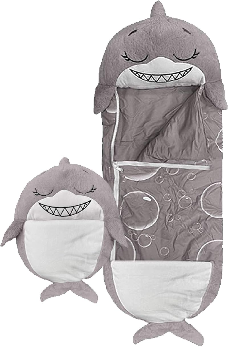 High Street TV Shark Sleeping Bag for Kids 3-6 yrs - Grey, Unisex