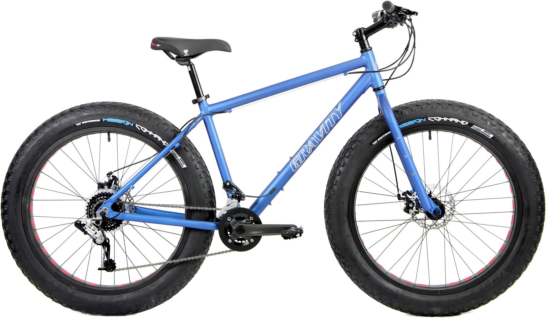 Aluminum Fat Bikes with Powerful Disc Brakes Gravity Monster Mens Fat Tire Bicycle 26" x 4"