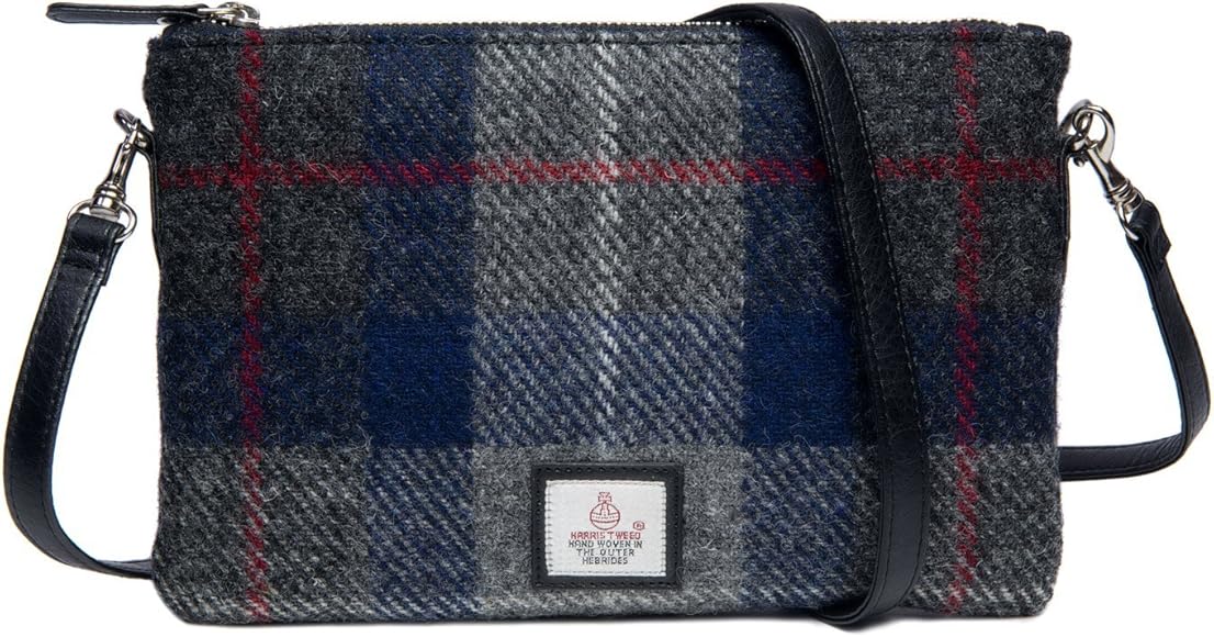 harris tweed zip purse