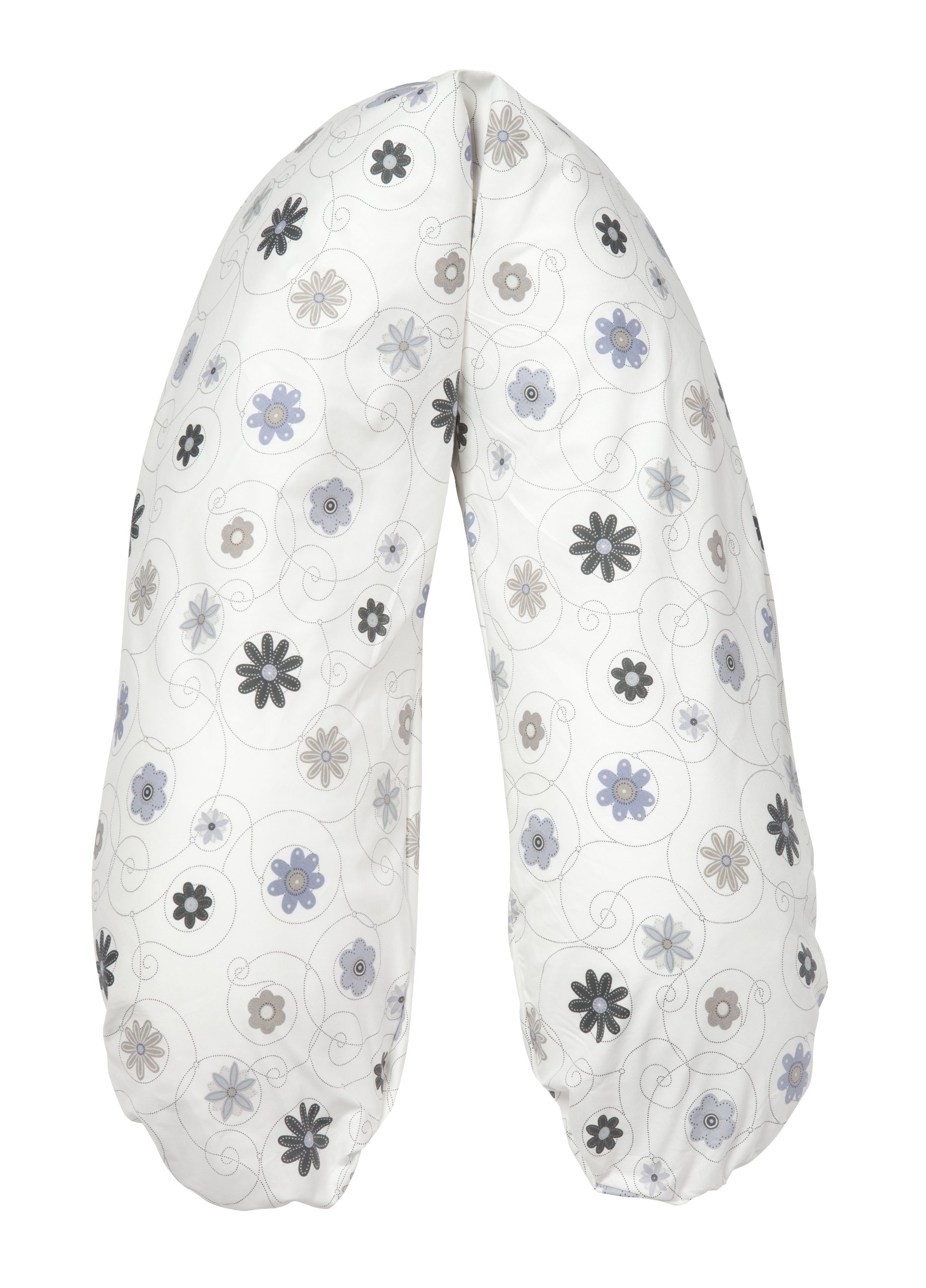 Cover for Flexofill Medium Nursing Pillow - 170 x 34cm - 532 Flowers