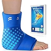 Fitomo Ankle Ice Pack Wrap for Swelling with Thickened Cold Compression and Cooling Fabric, Ice Packs for Injuries Reusable for Swollen Feet, Achilles Tendonitis Relief, Plantar Fasciitis Relief