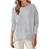 ANRABESS Sweaters for Women 2025 Fall Long Sleeve Casual Loose Fit Knitted High Low Hem Basic Pullover Sweater Tops