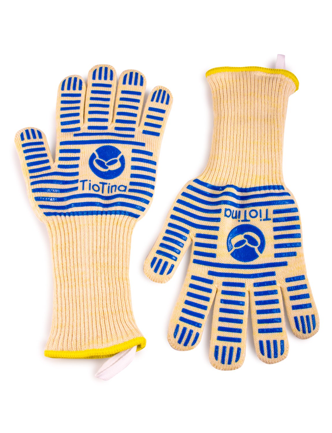 Premium oven gauntlets, long heat resistant sleeve, superior protection