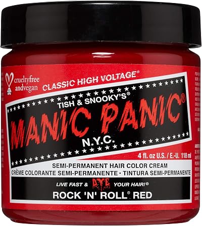 Manic Panic High Voltage Rock n Roll Red Classic Cream Hair Dye 118ml