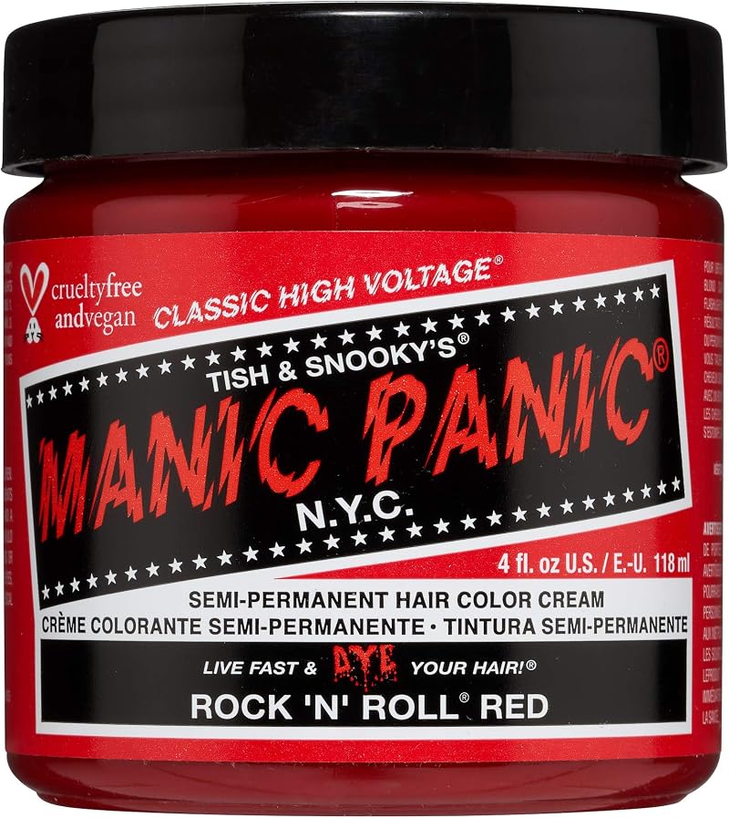 Manic Panic High Voltage Rock n Roll Red Classic Cream Hair Dye 118ml