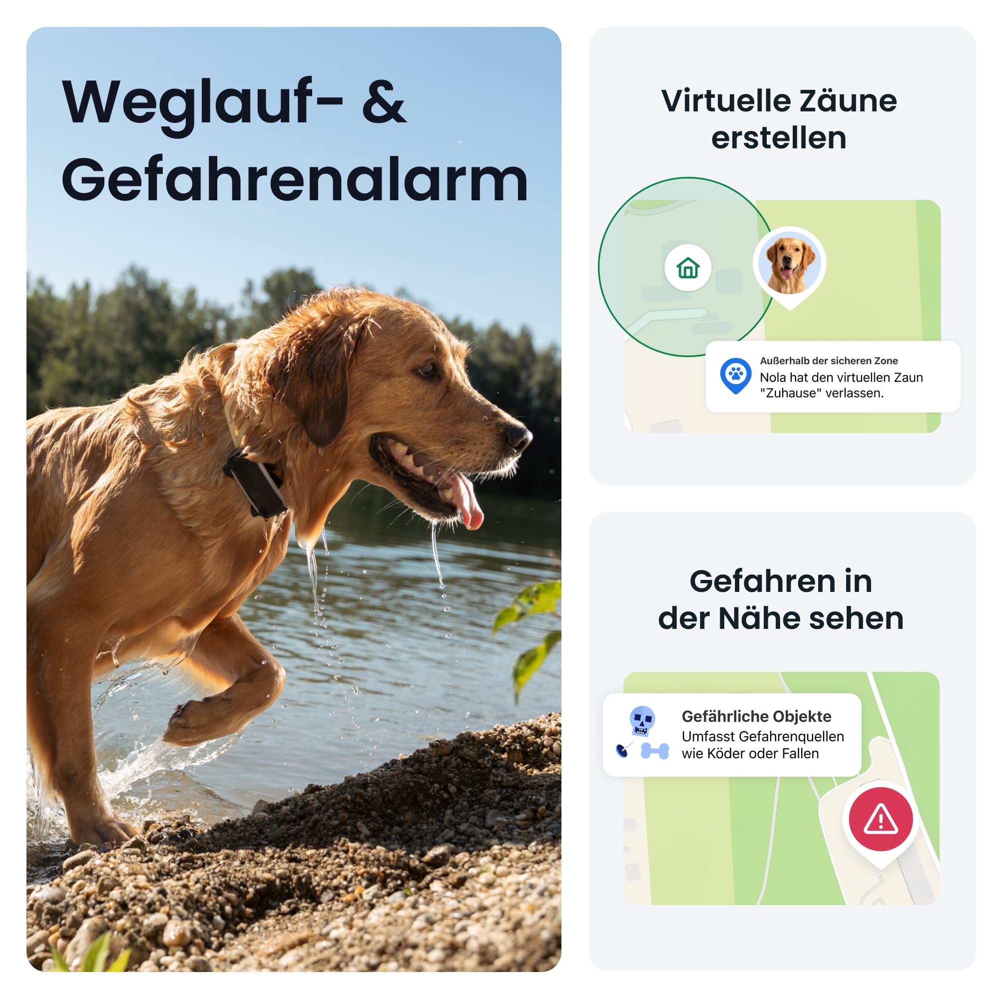 Tractive XL Smarter Hunde GPS Tracker | Modell 2026 | Live-GPS-Ortung | Weglaufalarm & Gesundheitswarnungen | Überwachung der Vitalwerte | Lange Akkulaufzeit | Empfohlen von Martin Rütter (Schwarz) 4