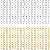 200Pcs Chain Extender for Jewelry Making, Silver and Gold Extension Tails for Necklaces, Bracelets, Anklets, Key Chains - Removable
