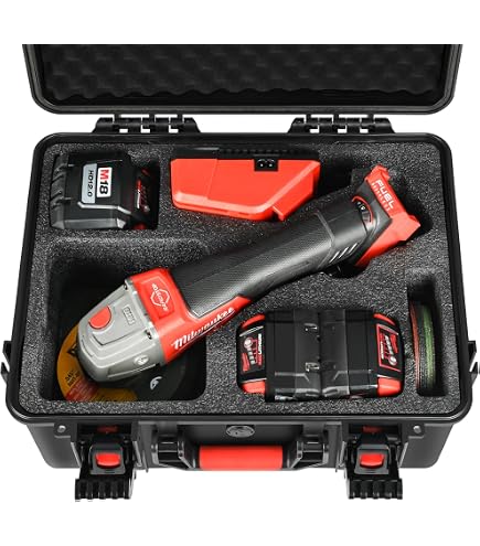 Organizer Insert For Milwaukee M18 Grinders – Fits 2880, 2881, 2686 Models, Holds Battery & Up To 20 Blades