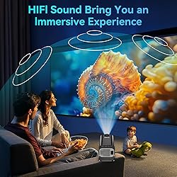 Smart Mini Projector with Android 11.0,2024