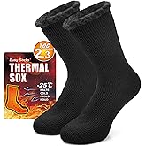 Busy Socks Winter Warm Thermal Socks for Men Women Extra Thick Insulated Heated Crew Boot Socks for Extreme Cold Weather