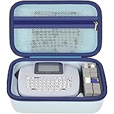 Case Compatible with Brother for P-Touch PTM95/ PT90/ PT45M Handy Label Maker, Storage Holder Carrying Organizer Bag for Label Tapes, AC Adapter, Charging Cables, Batteries, Accessories (Box Only)