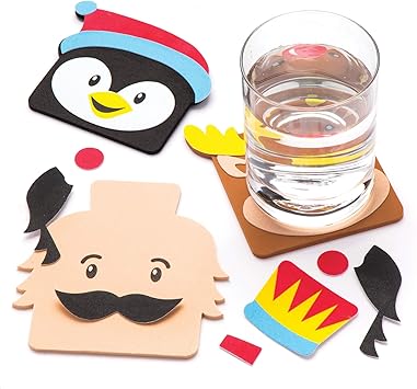 Kit Lavoretti Di Natale.Baker Ross Kit Sottobicchieri Natalizi Pacco Da 6 Lavoretti Decorativi Di Natale Per Bambini Amazon It Giochi E Giocattoli