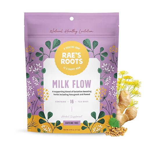 Health Roots Tea Rae’s Roots Milk Flow Healthy Lactation Tea - Natural Breastfeeding ...