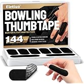 ELETIUO 144 PCS Bowling Thumb Tape &amp; Finger Tape for Bowlers,Elastic Protective Tape with Portable Box,Bowling Accessories for Men&amp;Women,Thumb Protection for Ball Grip, Sport Supplies for Exercise