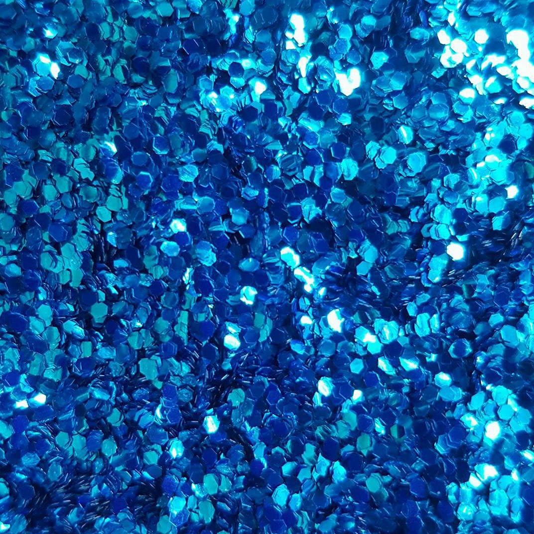Biodegradable Glitter, Chunky 1mm Size 5 Gram Bag (Electric Blue)