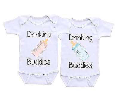 Amazon Com Qlshops Twins Baby Shower Twins Outfits Boy Girl Twins