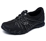 SKECHERS Women's Bikers LITE-RELIVE Sneaker, Black, 7