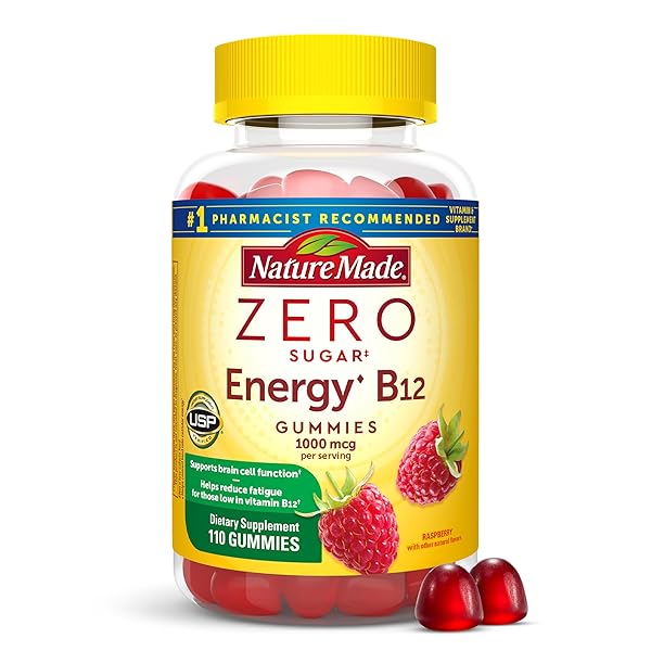 NATURE MADE ZERO SUGAR ENERGY VITAMIN B12 GUMMIES...