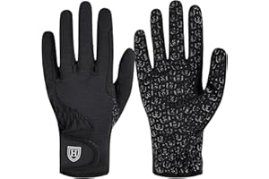 Harrison Howard Horse Riding Gloves All-Season Lightweight Non-Slip for Gardening, Running Equestrian Riding Gloves