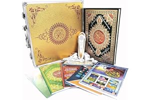 DALAURA Large Quran Reading Pen 32GB – Rechargeable Digital Holy Quran Reader, 25 Reciters, 6 Languages & 6 Books, Word-by-Wo