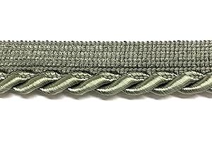 BBTRIMSANDRIBBON Large Twisted Cord w/Lip Piping Trimming - 6 Yards - Many Colors! (Sage)