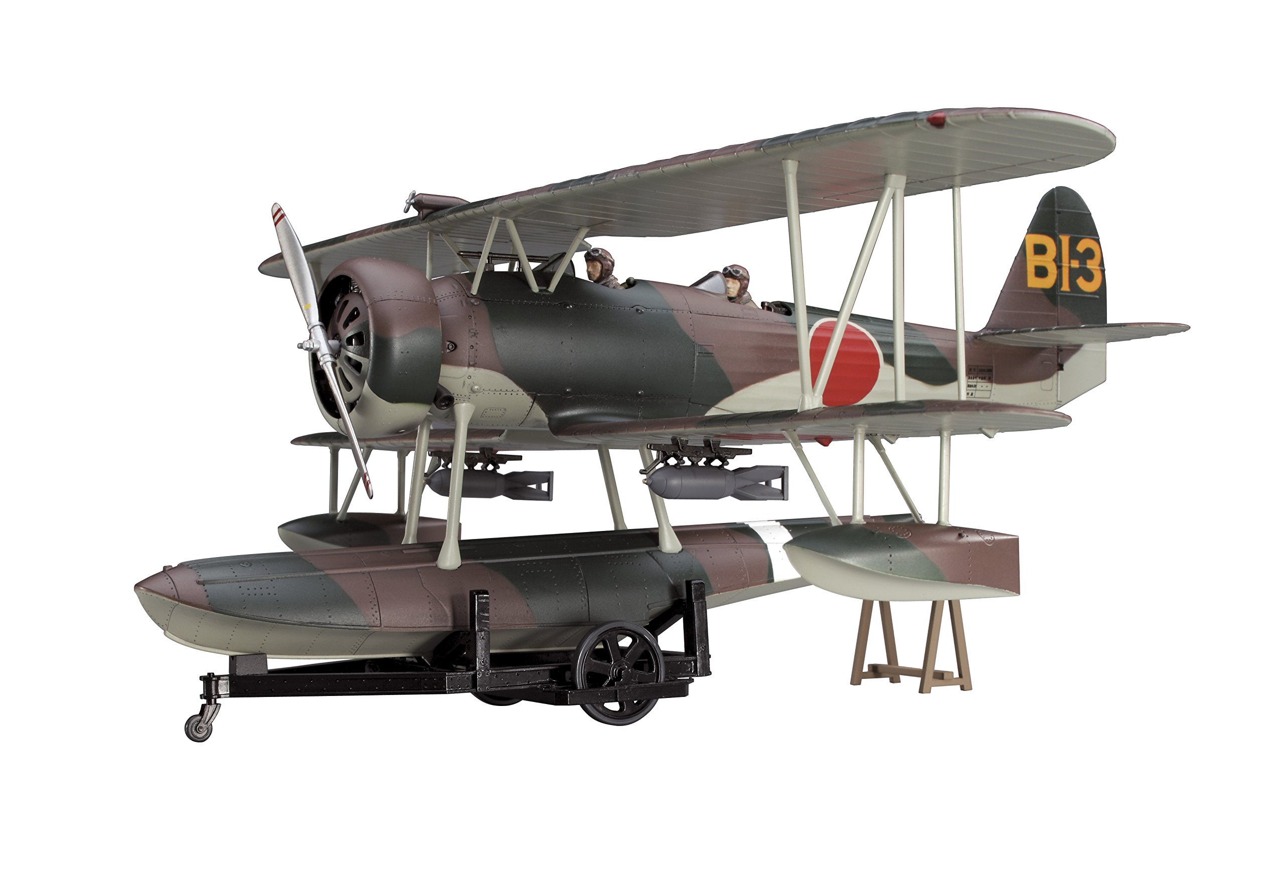 Hasegawa 1:48 Scale Nakajima E8N1 Type 95 Recon Seaplane Dave Model 1" Building Kit