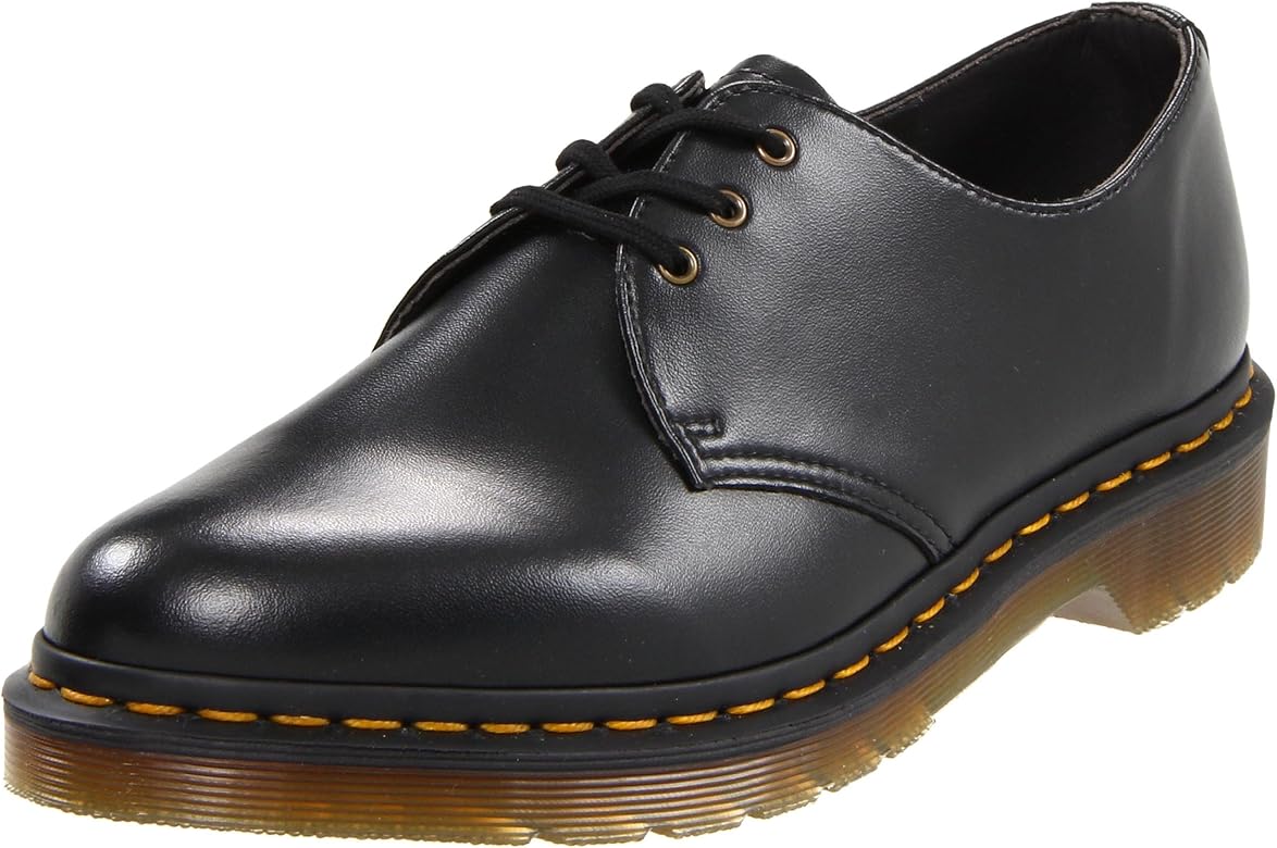 dr martens black 1461 flat shoes