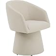 Amazon.com - KISLOT Modern Casters 360° Swivel Upholstered Barrel Large ...