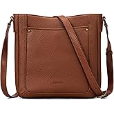 befen Genuine Leather Small Crossbody Bags for Women, Womens Cross Body Shoulder Purse Handbags with RFID Blocking Card Slots