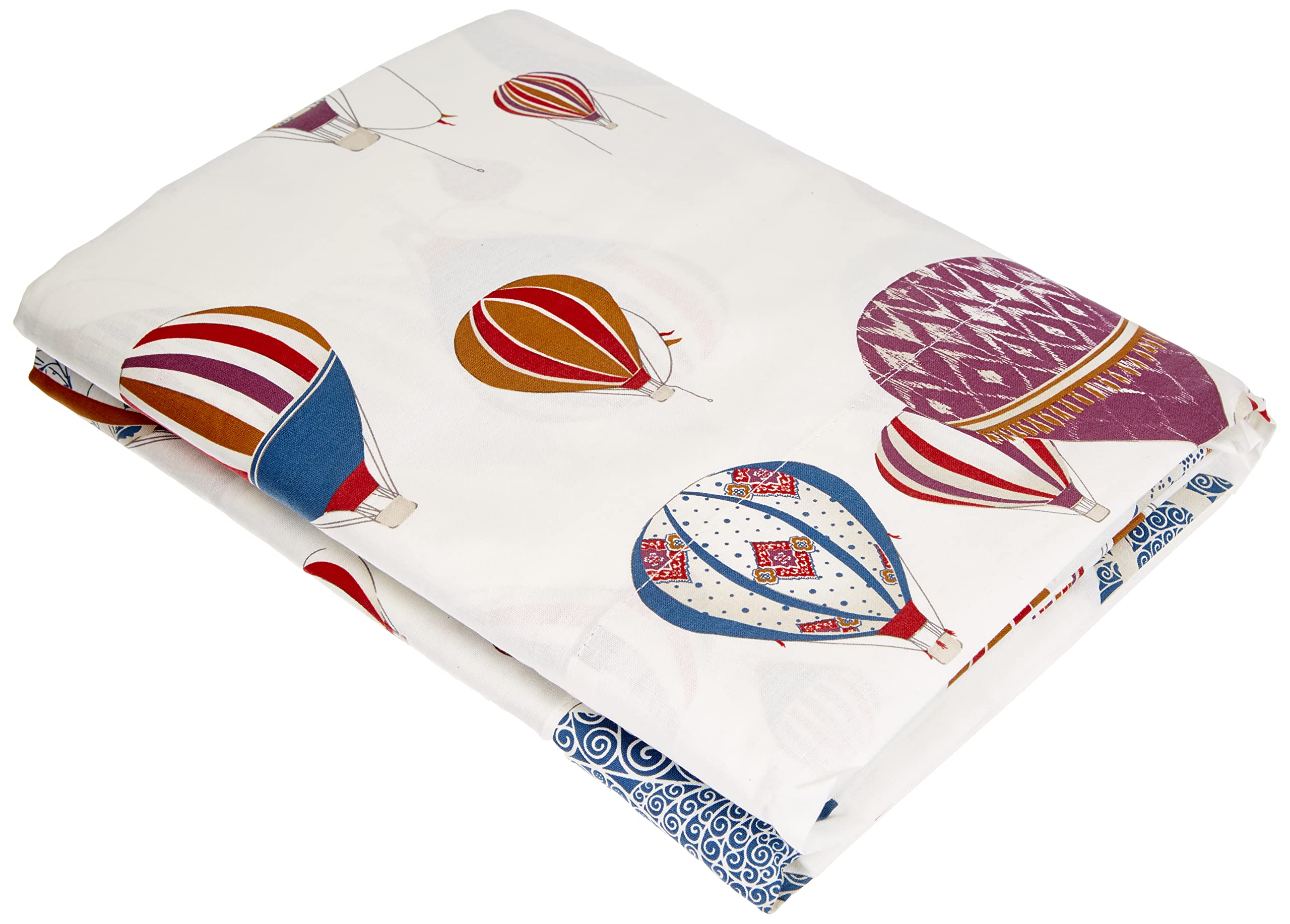 Gabel Duvet Cover Set, Cotton, Blue, UNA Piazza e Mezza