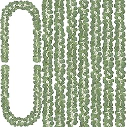CQURE 8Pcs Eucalyptus Garland,Artificial Eucalyptus