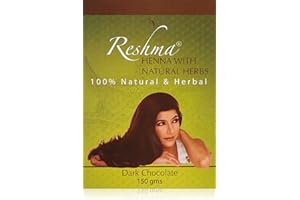 Reshma Beauty Classic Henna Hair Color | 100% Natural, For Soft Shiny Hair | Henna Hair Color, Gray Coverage| Ayurveda Hair Products (Dark Chocolate, Pack Of 1)