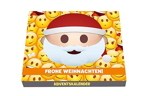 Emotix 3D Pop-Up Adventskalender 120g Milchschokolade - Emoji für Klein und Groß