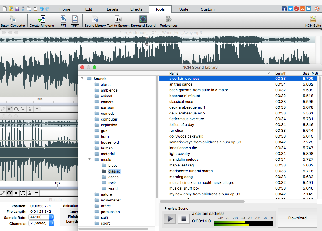 WavePad Free Audio Editor – Create Music and Sound Tracks with Audio Editing Tools and Effects [Download] - Thumbnail 2