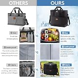 Lifewit Cooler Bag 60 Cans Insulated Large Foldable Soft Cooler Black view 8