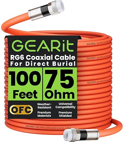 Amazon.com: 100ft COMMSCOPEMADE IN USA Direct Burial Underground