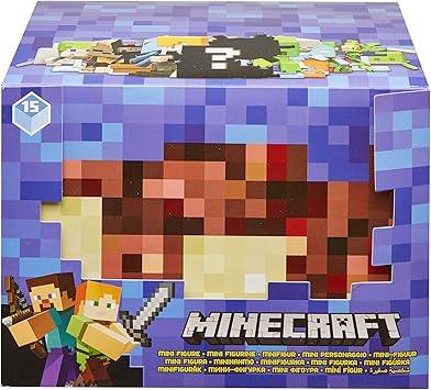 Minecraft Mini Figurine Surprise Inspiree Par Le Jeu Video Contient 1 Mini Figurine Minecraft Modele Aleatoire Jouet Pour Enfant 6 Ans Et Plus Fxt80 Multicolore Amazon Fr Jeux Et Jouets