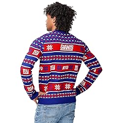 FOCO Standard NFL Big Logo Ugly Sweater, Team Color