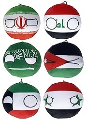 Raclove 6PC Countryballs Plushies - Soft