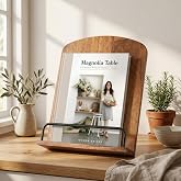 Beautiful Cookbook Stand for Your Kitchen Counter - Solid Wood, Fits iPad | Easily Keeps Cook or Recipe Books Open for Convenient Cooking - Fits Your Tablet and Enhances Any Kitchen Decor
