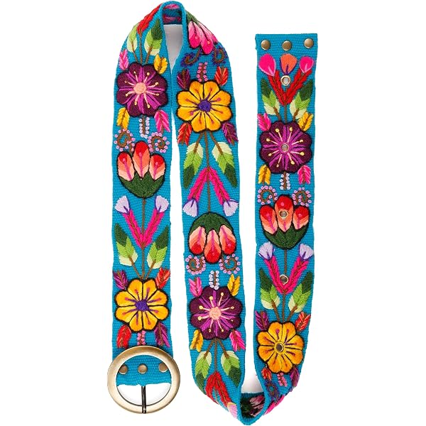 Elerevyo Women Colorful Boho Belts, Sweet Cute Straw Rattan  display picture 3