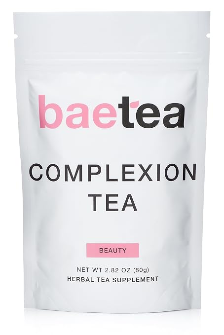 Baetea Complexion Tea: Get Healthy, Glowing, & Imperfection Free Skin, 26 Servings, With Potent Traditional Organic Herbs, Ultimate Way To Nourish & Fortify (867012000127)