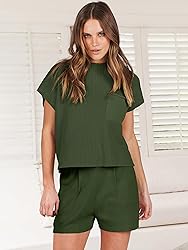 ANRABESS Women's Two Piece Summer Outfits Knit