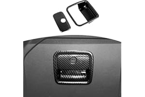 RT-TCZ for Jeep JL Glove Box Compartment Latch Handle Trim Cover for Jeep Wrangler JL JLU Gladiator JT 2018-2024 Carbon Fiber Interior Accessories