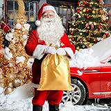iZoeL Santa Claus Costume Accessories Kit Men Women Hat Beard Wig Bag view 6